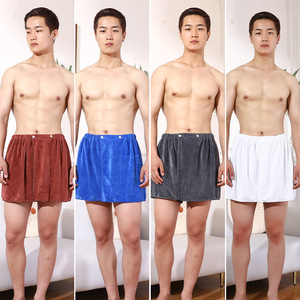 Serviette de bain courte 30*140cm pour hommes et garçons, serviette portable, <span class=keywords><strong>pantalon</strong></span> de nuit doux, en microfibre à séchage rapide - Product Image 2