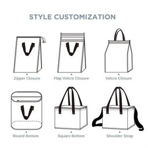 Op Maat Gemaakte Logo Voedsellevering Extra Grote Geïsoleerde Thermische Niet-Geweven Koeltas - Product Image 5