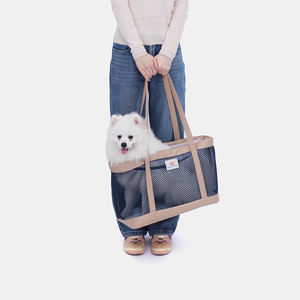 Büyük Kapasiteli Taşınabilir Evcil Hayvan Taşıyıcıları Seyahat Ürünleri Havayolu Onaylı Evcil Hayvan Taşıyıcısı Evcil Hayvan Askılı Taşıyıcı Nefes Alabilen File Üst Pencere - Product Image 1