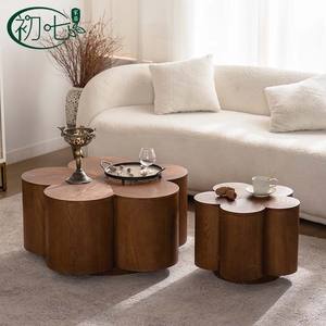 Yan Yujia Coffee <b>Table</b> Wood <b>Storage</b> <b>Small</b> Living Room Side <b>Table</b> - Product Image 1