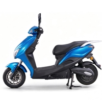 Moped électrique 72V 30AH 1000W pour adultes, scooter électrique à deux roues, moto électrique avec double suspension, moteur au plomb-acide