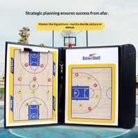 Tableau tactique de basketball pour entraîneur, avec explications professionnelles, tableau magnétique avec stylo tactique magnétique, effaçable, en PVC