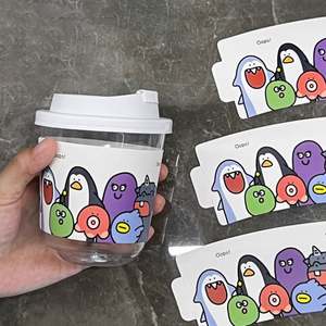 Manga para Vasos de Café de Alta Calidad, para Bebidas Calientes y Frías, de Cartón Blanco, Desechable - Product Image 4