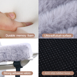 Nhà máy nóng bán thoải mái chống trượt cánh tay còn lại bao gồm đệm Bộ nhớ bọt khuỷu tay xe Ghế văn phòng Xe Lăn Tay vịn miếng đệm - Product Image 5