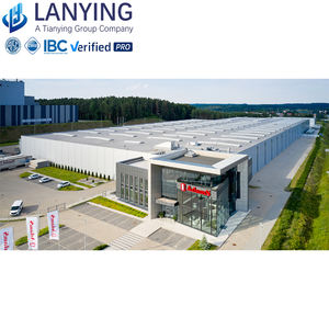 ورشة عمل مسبقة الصنع بهيكل فولاذي على الطراز الصناعي، مستودع، حظيرة، صالة عرض، مبنى سوبر ماركت، تصميم مركز تجاري حديث - Product Image 6