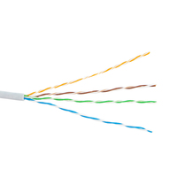 Cable de red UTP CAT5e de alta velocidad LAN 4pr 24awg caja de cable cat5e interior de cobre 1000ft para computadora
