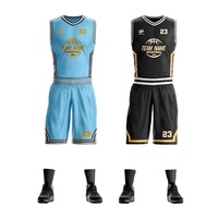 Vente en gros de vêtements de basket-ball personnalisés en usine, ensemble de maillots de basket-ball américains, maillots de basket-ball réversibles