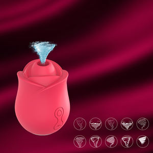 Kovida Großhandel Nippel-Klitoris-Vibrator Erotikspielzeug Saugende Brustpumpe <span class=keywords><strong>Sexy</strong></span> Spielzeug für Männer Erwachsenen-Sexspielzeug Rosen-Vibrator - Product Image 5