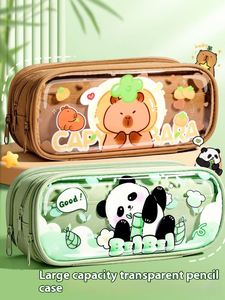 Étui à crayons transparent en toile TPU pour enfants, design mignon de dessins animés pour garçons, étanche, pour filles - Product Image 2