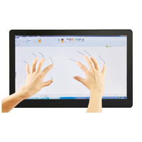 Moniteur tactile de bureau POS 15.6 pouces HD 1920*1080 moniteur d'ordinateur à affichage tactile résistif/capacitif