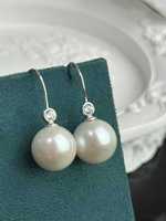 Boucles d'oreilles clous en argent sterling 925 avec perles de culture d'eau douce baroques AAA-AAAA-AAAAA de 10 mm, idéales pour les mariages, perles de 9-10 mm