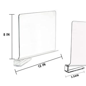 10pcs Shelf Dividers Purse Organizer for Closet Acrylic Bag Storage Organizer for <b>Handbags</b> Clutches Clothes Sweater - Product Image 3