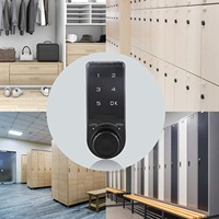 Serrure à Came Électronique Numérique, Cadenas Intelligent Sans Clé pour Casiers de Gym Public, Tiroirs et Armoires, avec Clavier Tactile et Mot de Passe à 5 Chiffres