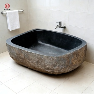 <span class=keywords><strong>Bañera</strong></span> Grande de Piedra Natural para Exteriores, Estilo <span class=keywords><strong>Roca</strong></span>, <span class=keywords><strong>Bañera</strong></span> de Piedra de Río para Personas Corpulentas, <span class=keywords><strong>Bañera</strong></span> de Granito Negro - Product Image 1