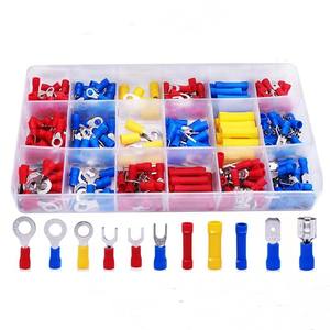 300 pièces combinaison isoler Terminal en boîte Type anneau pré-isolé cuivre/laiton électro étamé câble cosse bornes Terminal - Product Image 6