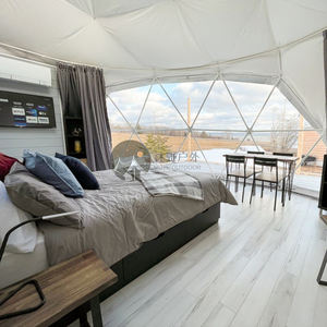 Tente de Camping en plein air familiale Tente dôme Glampin de 8m de diamètre <span class=keywords><strong>Maison</strong></span> de cabine d'hôtel de luxe <span class=keywords><strong>à</strong></span> <span class=keywords><strong>vendre</strong></span> - Product Image 5