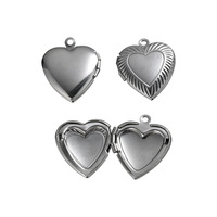 Pendentif Cœur en Acier Inoxydable avec Photo, Mini Collier Breloque, Cadeau Souvenir pour Couple, Design Original, Accessoire de Collier Élégant