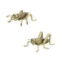 Figurine Becora en laiton de cricket et de sauteuse, sculpture animale en métal, décoration pour la maison et le bureau, figurines de thé, divertissement enfantin, objet d'art de collection