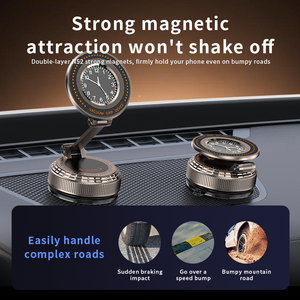 Support <span class=keywords><strong>de</strong></span> téléphone magnétique à <span class=keywords><strong>ventouse</strong></span> pour voiture, nouveau produit haut <span class=keywords><strong>de</strong></span> gamme, rotation, forte adhérence sécurisée, support <span class=keywords><strong>de</strong></span> téléphone en métal avec <span class=keywords><strong>horloge</strong></span> pour la maison - Product Image 6
