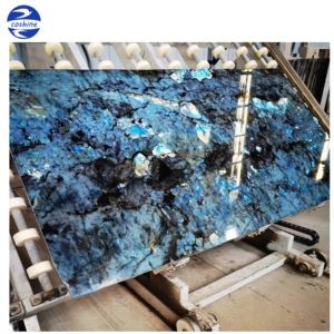 Losas de granito de Río Azul lemuriano de labradorita de Madagascar, granito azul Esmeralda para encimera de cocina, barra superior, mesa de salón - Product Image 5