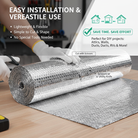 Rouleau d'isolation à bulles en feuille réfléchissante moderne avec isolation R4.0 écologique pour maison conteneur