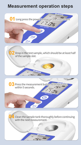 음료를위한 BM-04 디지털 디스플레이 설탕 측정기 과일 설탕 테스터 우유 차-단맛 감지 - Product Image 3