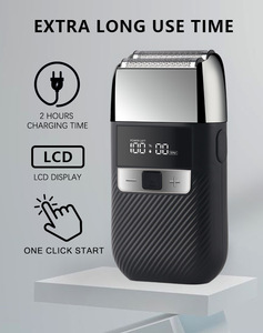 Afeitadora Eléctrica de Láminas Dobles, Máquina Cortadora de Pelo con Pantalla LED, Recargable, Recortadora de Barba para Hombres - Product Image 3