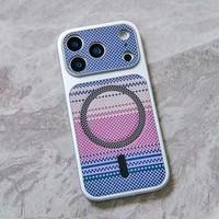 Étui de téléphone portable en fibre de carbone magnétique de haute qualité pour iPhone 17 Pro Max 17 AIR 16 Plus, coque arrière antichoc en cuir