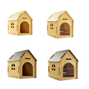 Küçük ayrılabilir ahşap tavşan kafesi pet evler mobilya kedi kafesleri kapalı köpek sandık kulübesi pet evler ve mobilya - Product Image 2