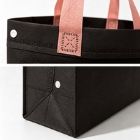 Sac fourre-tout personnalisé en non-tissé avec poignées, sac d'emballage de luxe réutilisable pour la promotion de la marque