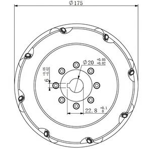 Roda Mecanum Industrial SS de 7 Polegadas Roda Mecanum de Alta Resistência Roda <span class=keywords><strong>Omni</strong></span> - Product Image 5