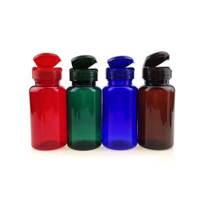 50 мл, 80 мл, 100 мл, 150 мл, черный, зеленый, янтарный флакон для капсул для домашних животных с откидной крышкой, флакон для медицинских препаратов - Product Image 2