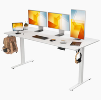 Escritorio de pie Altura ajustable Escritorio de oficina en casa Mesa de computadora versátil Estación DE TRABAJO Escritorio de pie de dos etapas de un solo motor