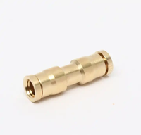 Conectores de Empuje Rápido de Latón de 1/4'' Tipo T para Frenos de Aire DOT, Conector Neumático de Empuje Rápido para Línea de Aire de Camiones y Remolques