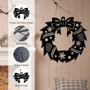 Decorazioni Natalizie per Esterni, Ornamenti in Ferro Battuto per Porte e Pareti, Stile Moderno e Semplice, Decorazioni da Appendere per Corridoi e Ingressi - Product Image 4