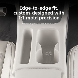 Alfombrilla protectora antideslizante de silicona y caja de almacenamiento adecuadas para pegatinas y decoraciones interiores del coche Geely Xingyue modelo EX2. - Product Image 1