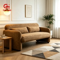 Canapé d'angle modulaire G-STAR à deux places en tissu avec mousse, design moderne pour les salons d'appartements