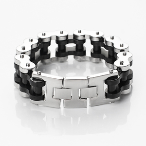 <span class=keywords><strong>Bracelet</strong></span> lourd en acier inoxydable pour hommes et femmes Style <span class=keywords><strong>de</strong></span> chaîne <span class=keywords><strong>de</strong></span> moto classique pour les occasions d'anniversaire - Product Image 6