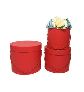 Hot Bán 3 cái/bộ Xi Lanh Florist Xách Tay Hộp Màu Đen Vòng Hoa Hat Hộp Hoa Hộp Quà Tặng - Product Image 5