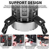 Projecteur de camping LED haute luminosité lumière de poche rechargeable à longue portée longue durée de vie de la batterie ABS patrouille extérieure charge USB