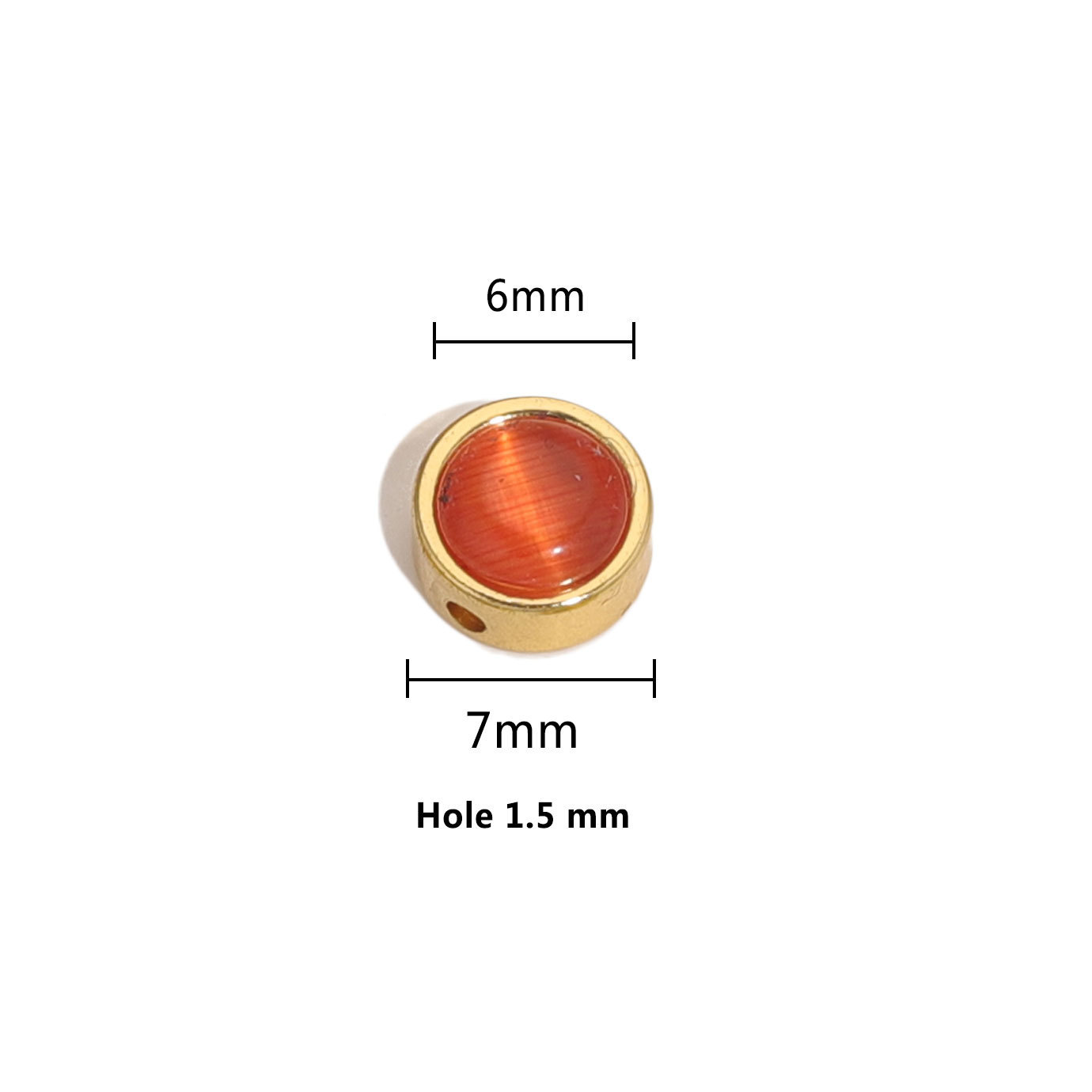Un doré-6 mm [environ 1,5 g par unité]]