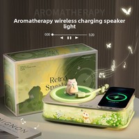 Cadeau de Noël et d'anniversaire pour filles - Haut-parleur Bluetooth en jade tendance, aromathérapie, charge sans fil, audio haut de gamme, modèle A0702008