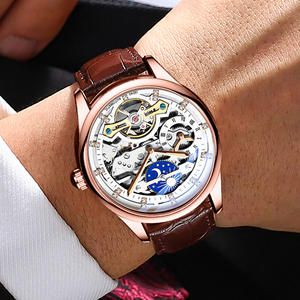 Reloj de Metal Luminoso Automático con Tourbillon Mecánico Hueco para Hombre, Diseño Avanzado de Negocios, Tendencia 2026, Resistente al Agua 3ATM - Product Image 3