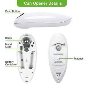 Yy765 Custom Hands Free Food-Safe Battery Operated Openers With Logo Wholesale Automatic Electric Can Opener - Product Image 2