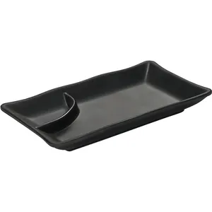 Tự Chọn Phục Vụ Khách Sạn Nước Sốt Sushi Tấm Melamine Món Ăn Nhẹ Matte Tùy Chỉnh Bán Buôn Tấm