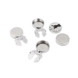 Botones de Puño Redondos de Acero Inoxidable para Camisa de Hombre, Accesorios para Uso Diario AN-832 - Product Image 1