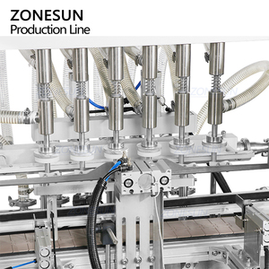 ZONESUN ZS-FAL180V12 Automatic Wine <b>Spirits</b> Glass Bottle Liquid Level Overflow Filling Corking Labeling Bottling Line - Product Image 3
