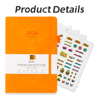 Promocional personalizado A5 Pu diario cuaderno impreso marca Logo diario Bloc cuaderno de notas de cuero PU con banda elástica
