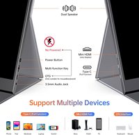 Écran Portable OEM 15.6" FHD IPS USB Type-C Externe Ultra Mince Deuxième Moniteur pour Ordinateur Portable PS4