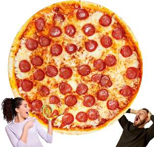 Gran oferta, de franela manta de lana tejida para Pizza, estampado personalizado, divertido patrón de dibujos animados realista, manta suave para niños y adultos - Product Image 1
